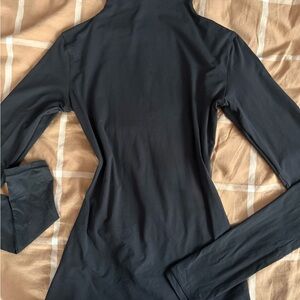 SKIMS Black Long Sleeve Fits Everybody Onyx Top